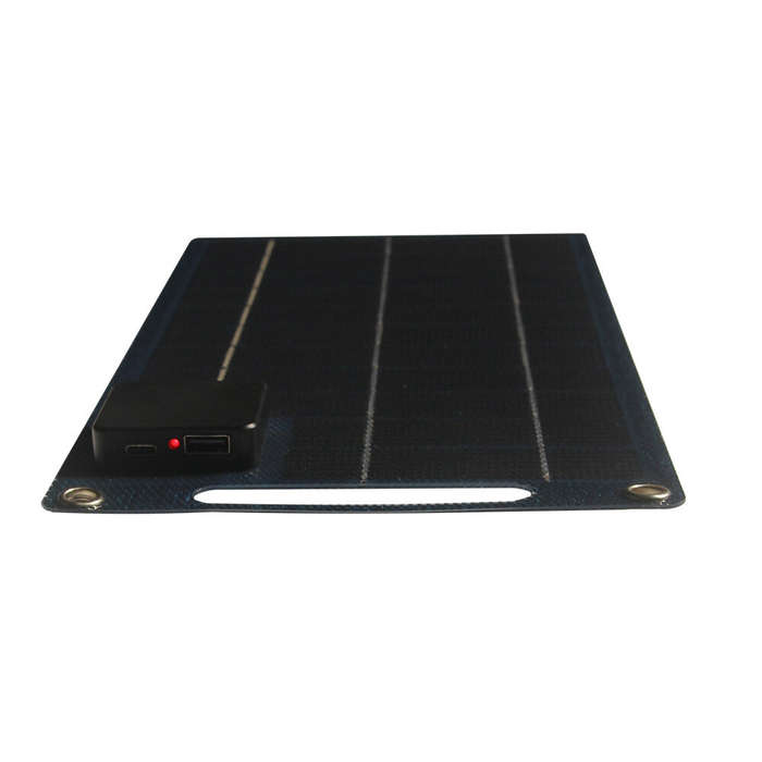 10W - Portable ETFE Solar Charger 10W Flexible Monocrystalline Panel USB Type-C 5V IPX6 Waterproof U