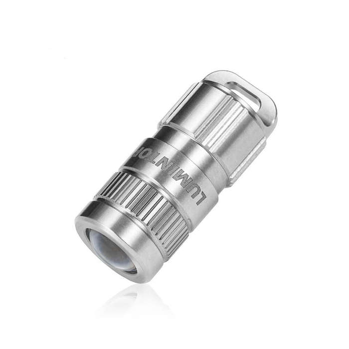 Polished - Lumintop EDC PIMI Titanium Protable Mini Keychain Flashlight with 10180 Battery USB Recha