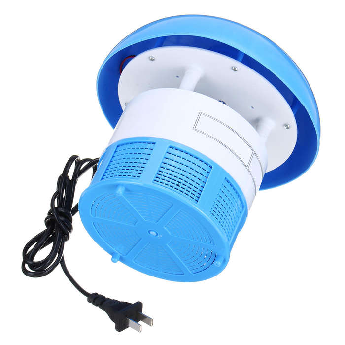 Blue - 6 LED Mosquito Killer Lamp Physical Insect Killer Fly Bug Trap Zapper Light
