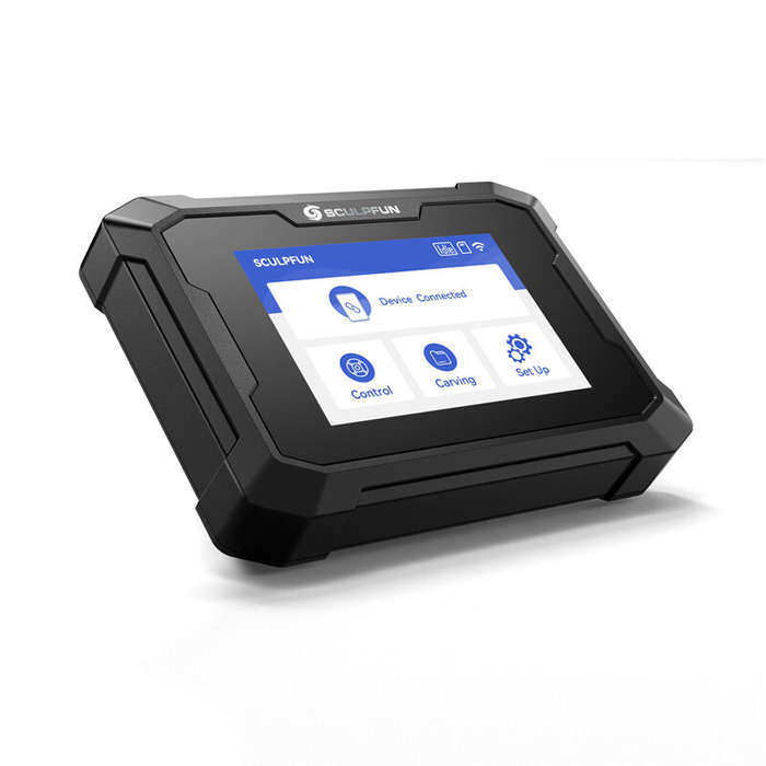 Black - SCULPFUN TS1 Laser Engraver Touchscreen 3.5inch Control Terminal Real-time Slicing Function