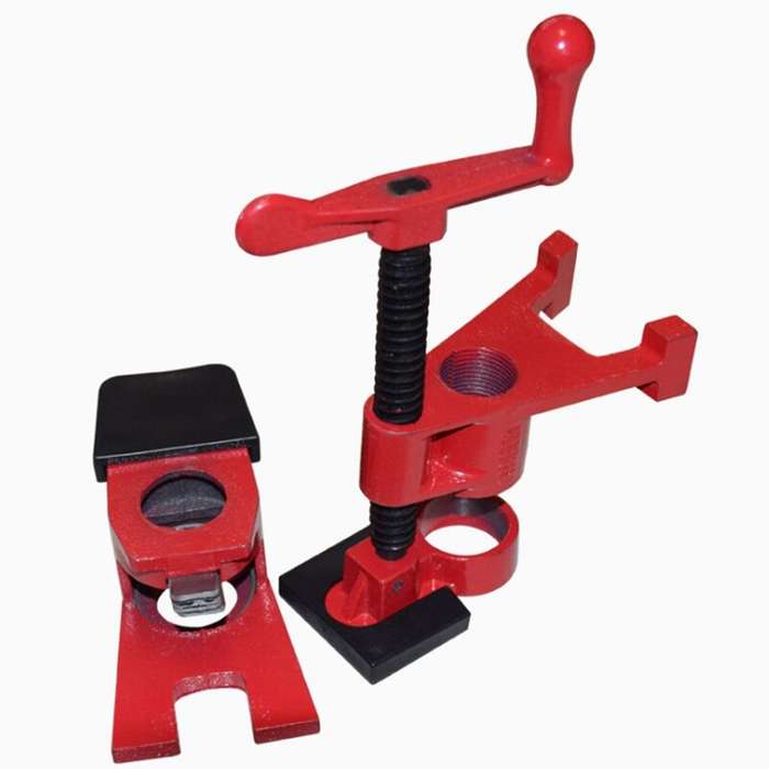 3/4 - Heavy-Duty 1/2" 3/4" Wood Gluing Pipe Clamp Cast Iron Pipe Clamp with Protective Cap for Metal