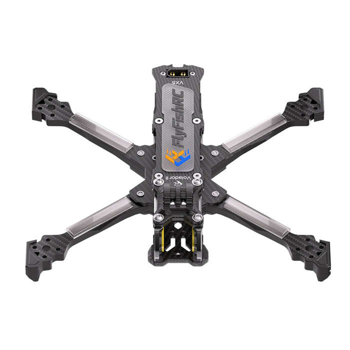 Yellow - FlyfishRC Volador II VX5 V2 225mm Wheelbase 5 Inch T700 Carbon Fiber Frame Kit Support DJI