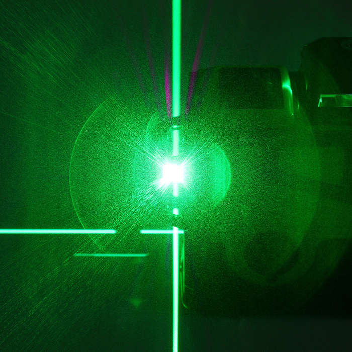 US Plug - 3D 12 Line Green Light Laser Level Digital Self Leveling 360 Rotary Measure