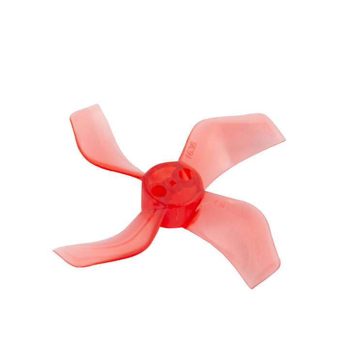 Clear Red - 4 Pairs Gemfan 1636 1.6x3.6x4 40mm 4-blade 1mm Hole Propeller for 1103 1105 RC Drone FPV