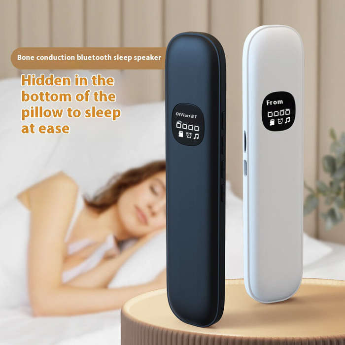 Black - BLD06 Mini bluetooth 5.4 Speaker Bone Conduction Speaker White Noise Reduction Soundbar 3D S