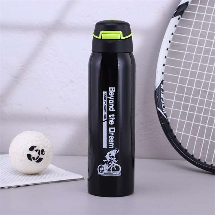 Green - 500ml Portable Cycling Water Bottle, Large Capacity 304 Stainless Steel Sports Bottle Suitab