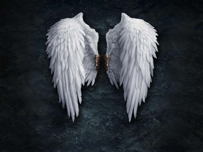 30*40cm - 30*40 cm Angel's Wings Wall Hanging Painting Living Room Background Home Living Bedroom De