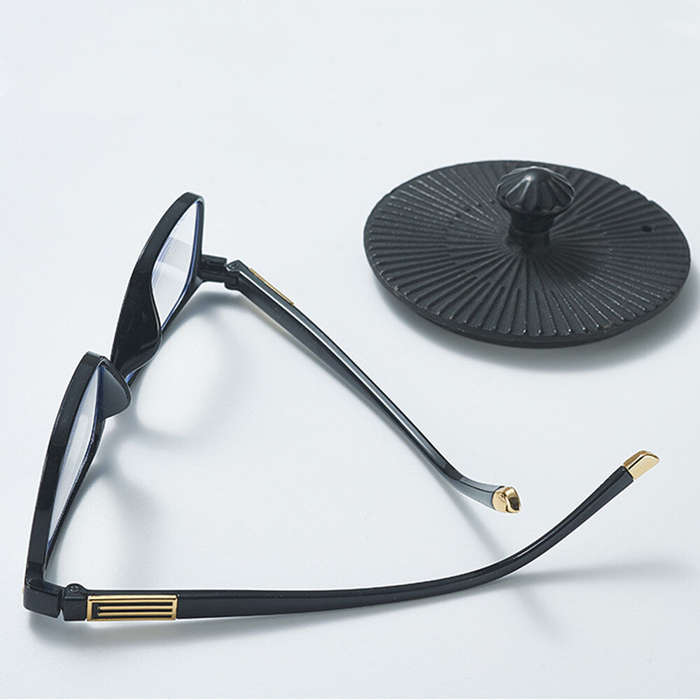 +300 - Anti Blue Light Reading Glasses Men Black Full Frame Hyperopia Eyewear High-definition Comfor