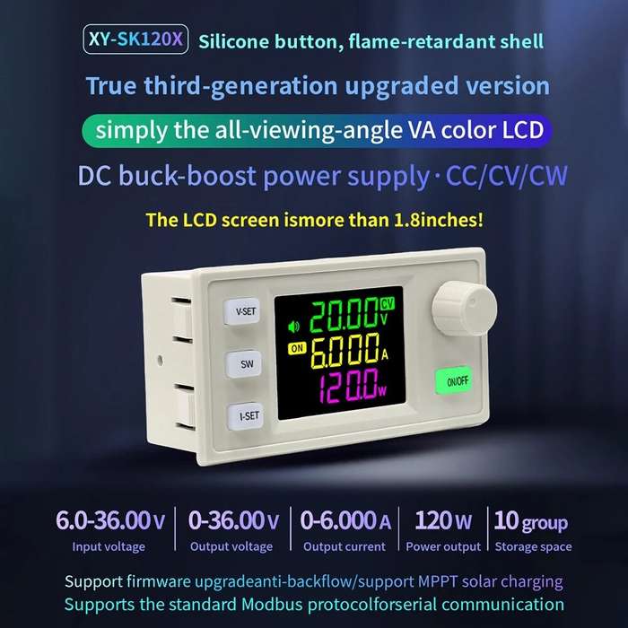 SK120X - SK120X Boost Buck CNC DC Adjustable Voltage Regulated Power Supply Step-up Step-down Consta