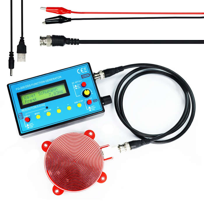 .A - FG-200 DDS Function Signal Generator Frequency Counter 0.01Hz - 500KHz Signal Source Module Sin