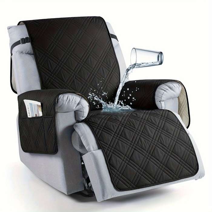 Light Grey - Single Seater Sofa Cushion TPU 100% Waterproof Non-slip Pet Sofa Cushion Massage Chair