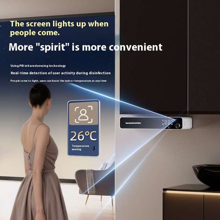 Grey - Automatic Induction Hand Sanitizer Machine Intelligent Electric Foam Hand Soap Dispenser Hous