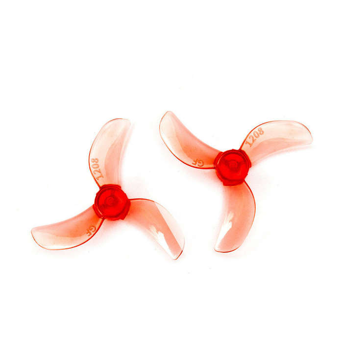 Clear grey - 4 Pairs Gemfan 1208 31mm 1.2 Inch 4-Blade Propeller 0.8mm / 1.0mm / 1.5mm Shaft Hole fo