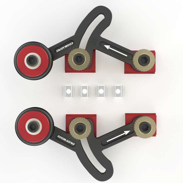 #A - ENJOYWOOD One Way Bearing Roller Feeder Clear Cut Precision Stock Guides Featherboards Safety F