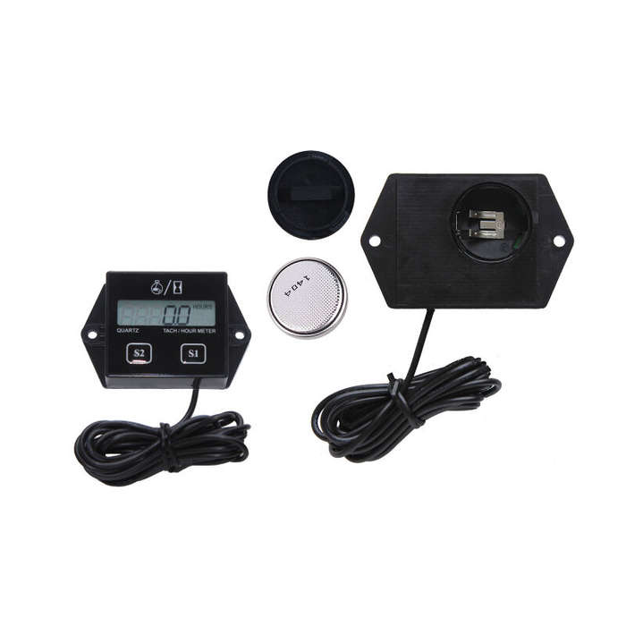 Type B - Digital Tachometer Engine Tach Hour Meter Tachometer Gauge Engine RPM LCD Display For Car M