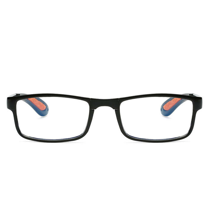 Black orange - Classic Portable Folding Reading Glasses Ultralight Eyewear Anti-blue Light Presbyopi