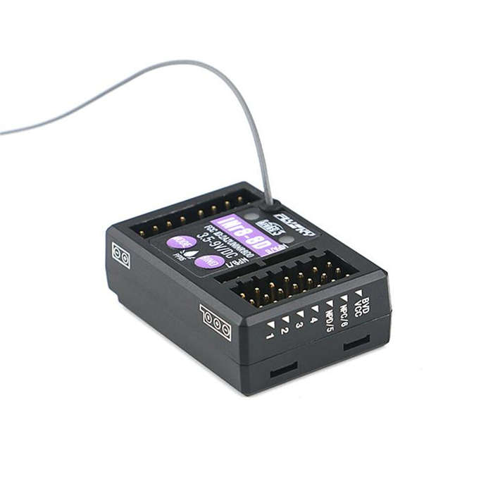 Black - Flysky INr8-8D 2.4GHz 8CH AFHDS 3 Waterproof RC Receiver Integrated Lighting Control for RC