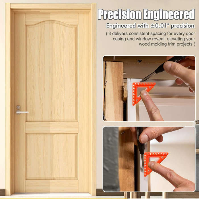 Orange - 1pcs Door and Window Casing Reveal Tool 3/16 and 1/4 Inch Trim Marking Tool 0.01 Inch Accur