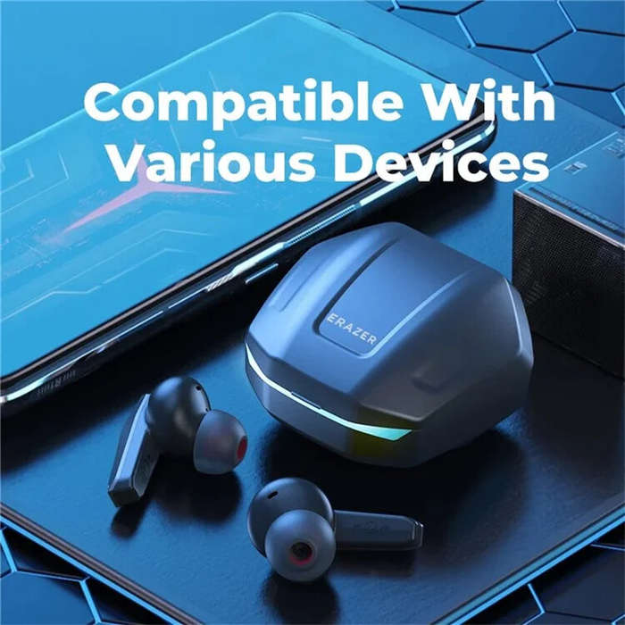 Black - LENOVO Erazer XT86 Pro TWS Earbuds bluetooth 5.4 Earphone 10mm Diaphragm 360 Surround Stereo
