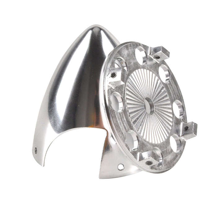 Grey - 2.5 inch 64MM Aluminum Alloy Propeller Spinner for RC Airplane