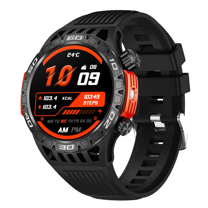 Green - HT22 1.46inch HD Screen Flashlight Compass SOS Emergency Call 450mAh Battery bluetooth Call
