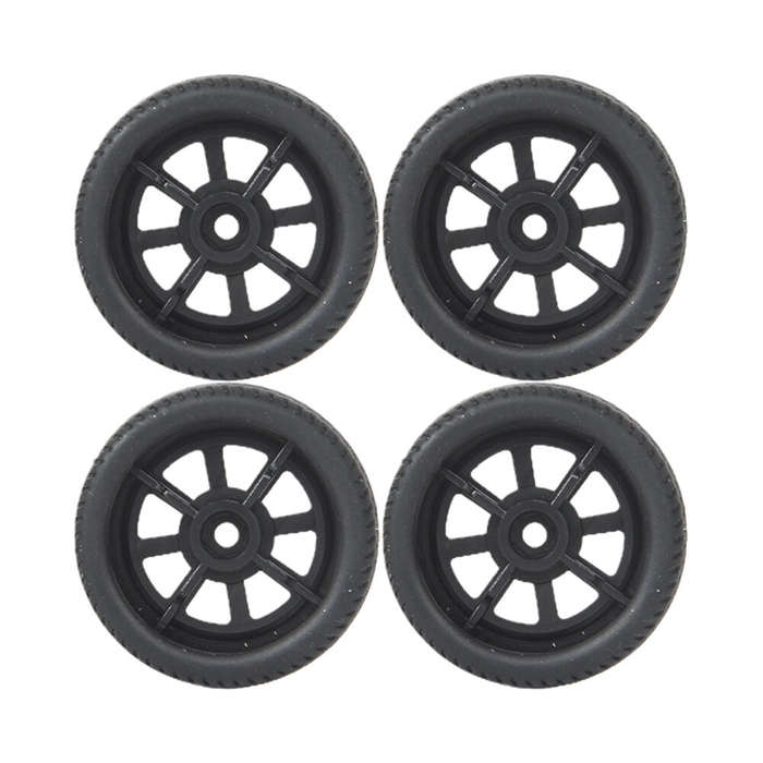 001 - 4PCS LDRC A86 A86P 1/18 RC Car Spare Tires Wheels 4mm Hex LA0017 Drift Vehicles Models Parts A