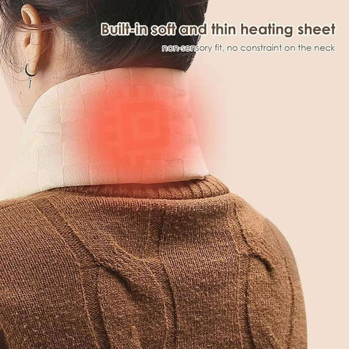 Grey - TENGOO Outdoor Warm Electric Heating Scarf Heating Pads 3 Gear Heating USB Heater Thermal Sha