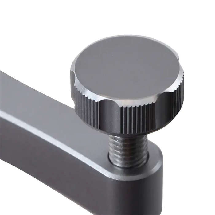 19mm - 2PCS Workbench Dog Hole Clamp Set With Anti-Slip Pad Woodworking Desktop Fixed Clip Aluminum