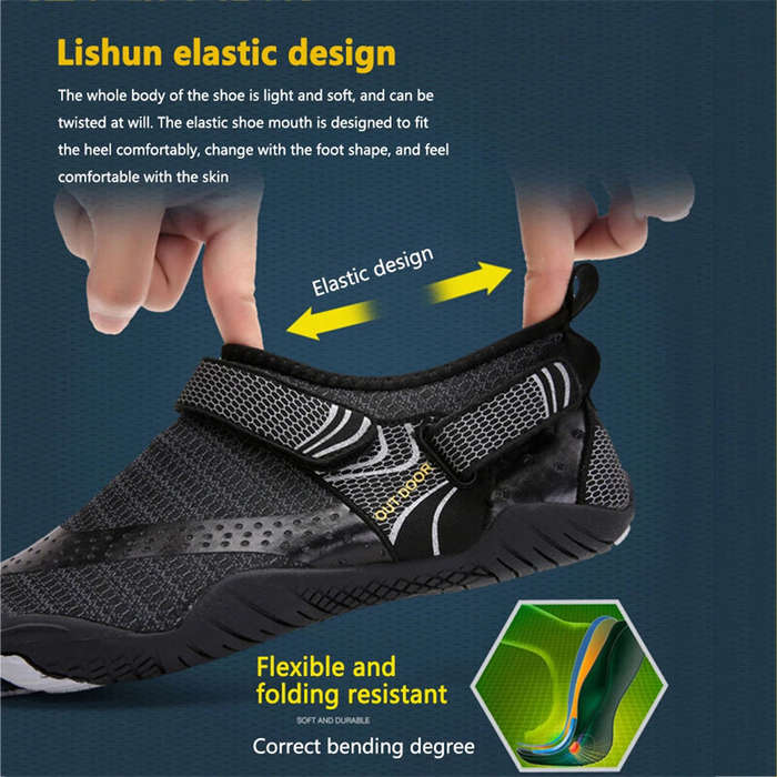 44 Yard EU - TENGOO Beach Wading Sandal Quick Dry Non-Slip Breathable Surf Fishing Fitness Water Spo