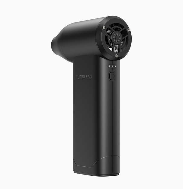 White - 130,000RPM 52m/s Turbo Fan Compact High Speed Hair Dryer Camping Turbofan Cordless Handheld