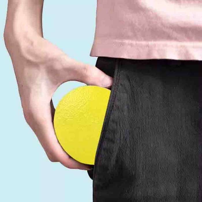 Orange Egg shape - SportSoul Grip Ball Silicone Massage Fitness Ball Muscle Therapy Recovery Gripper