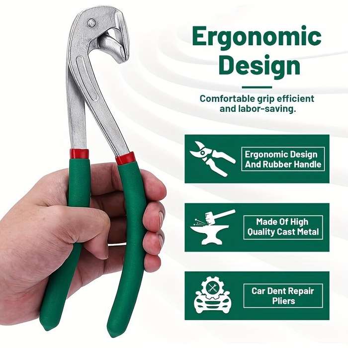 #A - Car Edge Repair Tools Pliers Auto Body Metal Paintless Dent Repair Tool for Wheel Eyebrow Flat