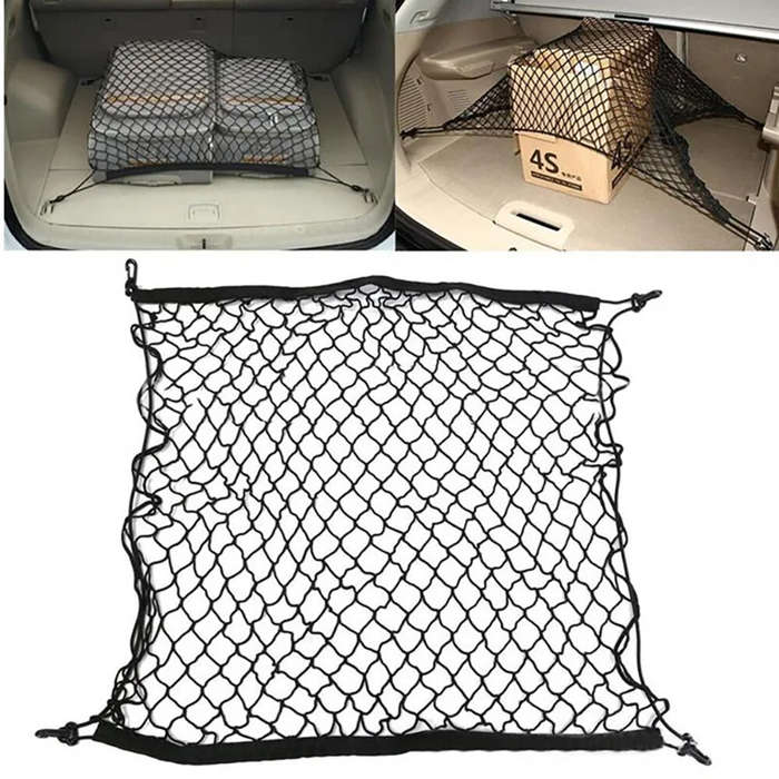 120cmX60cm - Car Trunk Cargo Net Car Styling Boot Strap Mesh Elastic Nylon Back Trunk Storage Organi