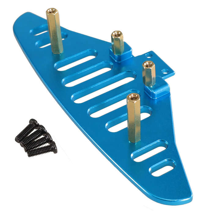 Titanium - Upgrated Metal Parts Front Bumper Set for MJX 1/14 14301 14302 14303 RC Car Vehicle Model