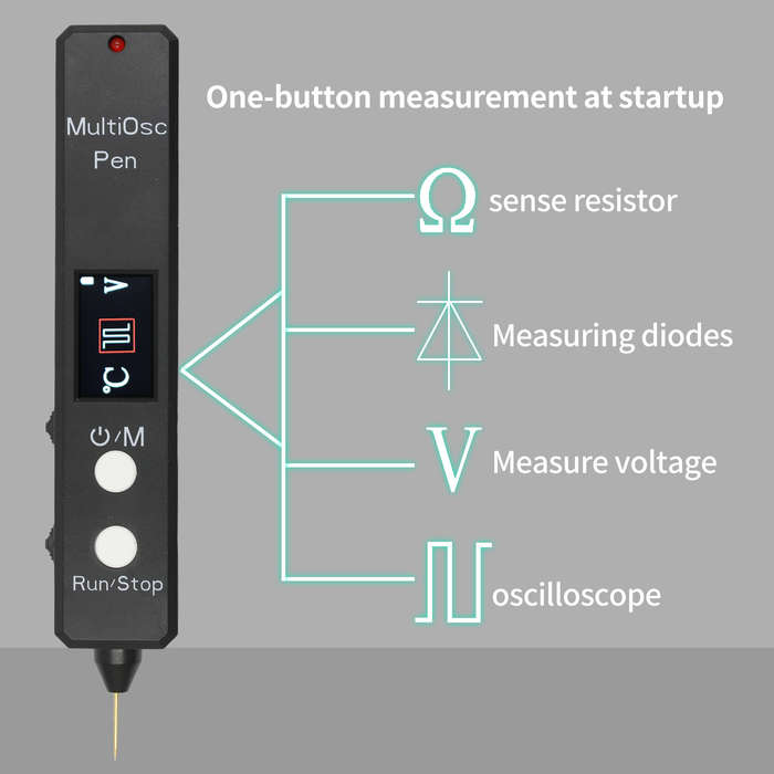 #A - Four-in-One Multifunctional Pen 2MSa/s Sampling Rate 400KHz Bandwidth High Precision Voltage Me