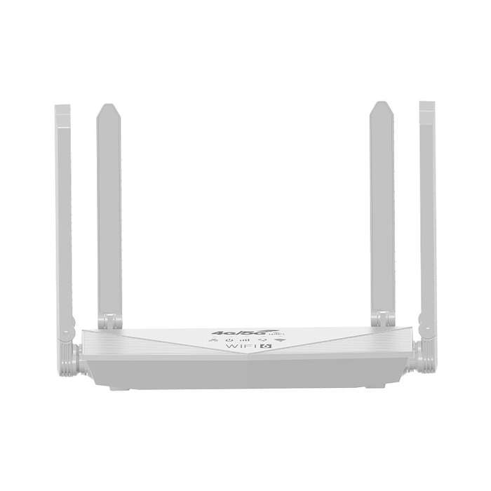 EU Plug - WR900 4G LTE WiFi 6 Router with SIM Card Slot 6 High-Gain Antennas 4 Gigabit Ports 300Mbps