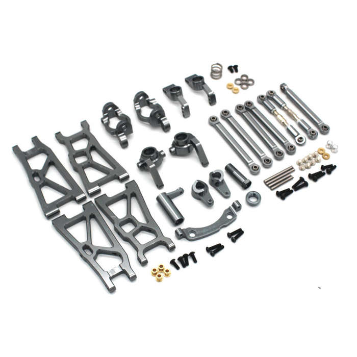 Red - Metal Upgrade Parts Swing Arm Steering Cup Accessories Set For ZD Racing DBX-10 1/10 RC Car