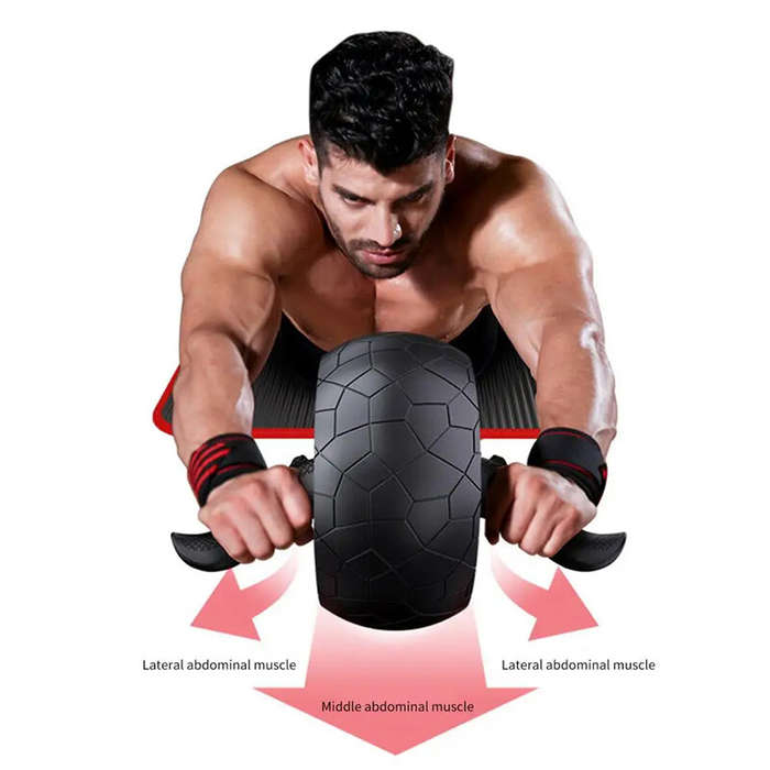 Multi-Layer Ab Wheel Roller Mute Labor-Saving Smart Brake Practical Automatic Rebound Abs Trainer Wh
