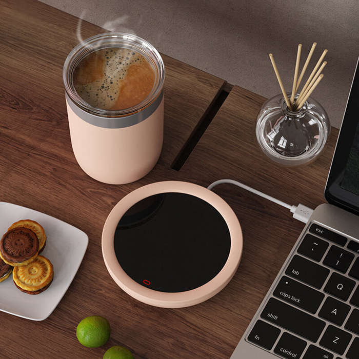 Green - IPRee USB Electric Cup Warmer Heating Pad Coffee Milk Tea Water Thermostatic Cup Warmer for