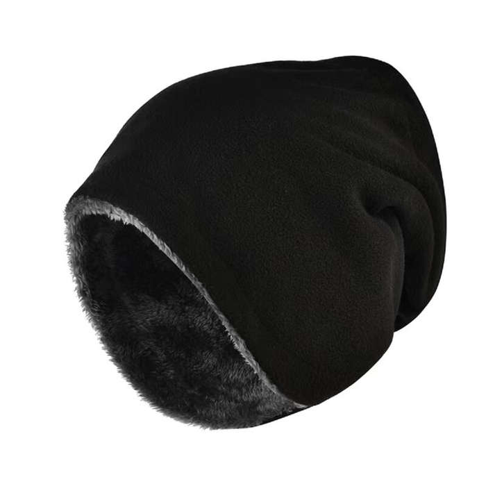 Dark Grey - TENGOO 1pc Winter Thickened Fleece Outdoor Cycling Scarf, Warm Neck Gaiter, Windproof Du