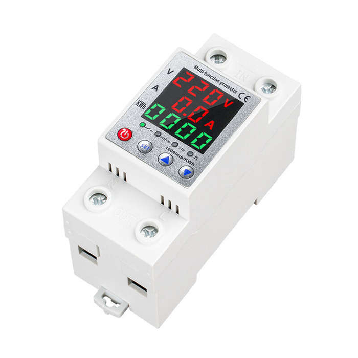 Digital Three-Display Intelligent Circuit Breaker with 63A Rating Auto-Reclosing Switch Multi-Protec