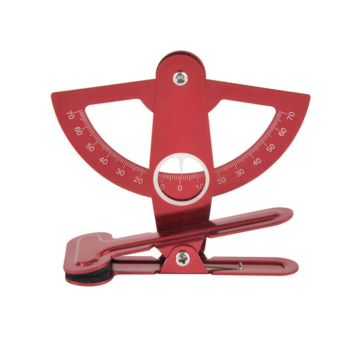 Red - Metal Rudder Surface Protractor Meter Rudder Angle Ruler For RC Model Airplane