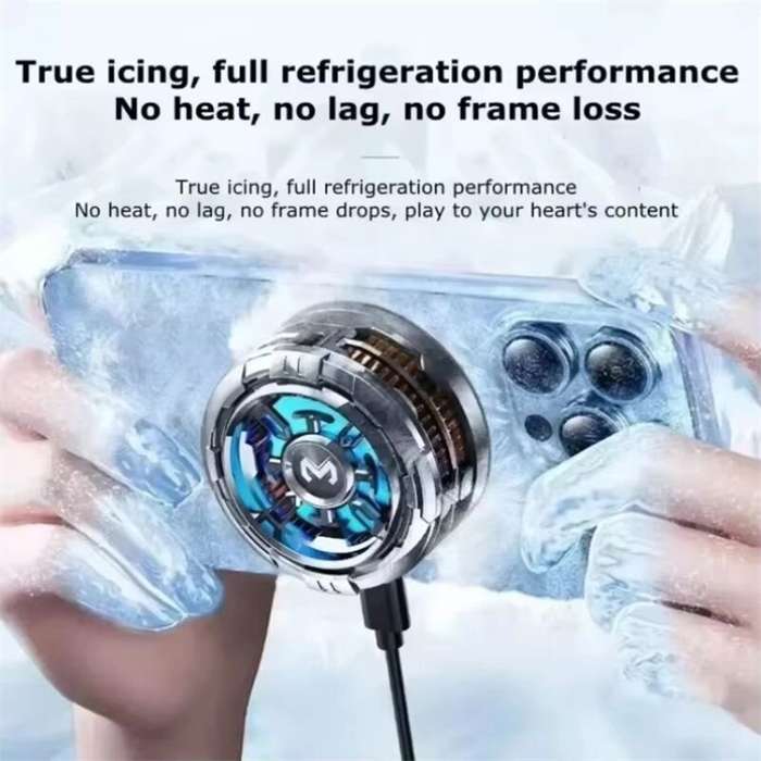 Black - CX08 15W Strong Magnetic Phone Cooler Semiconductor Mobile Radiator Low Noise Rotatable Clip