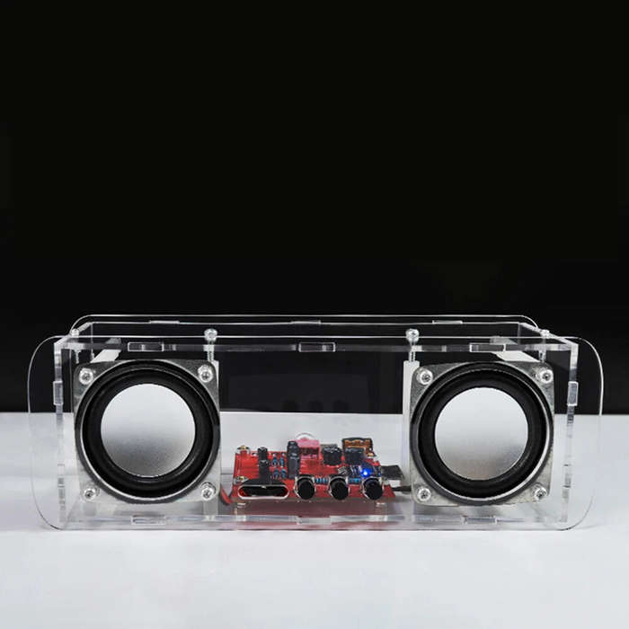 With Shell - DIY bluetooth Speaker Kit USB Mini Home Stereo Sound Amplifier Electronic Project for S