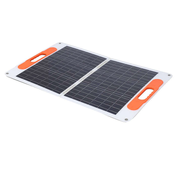 80W Monocrystal Solar Power Panel Folding Portable RV Trip Marine Boat Solar Charger for Car Travel