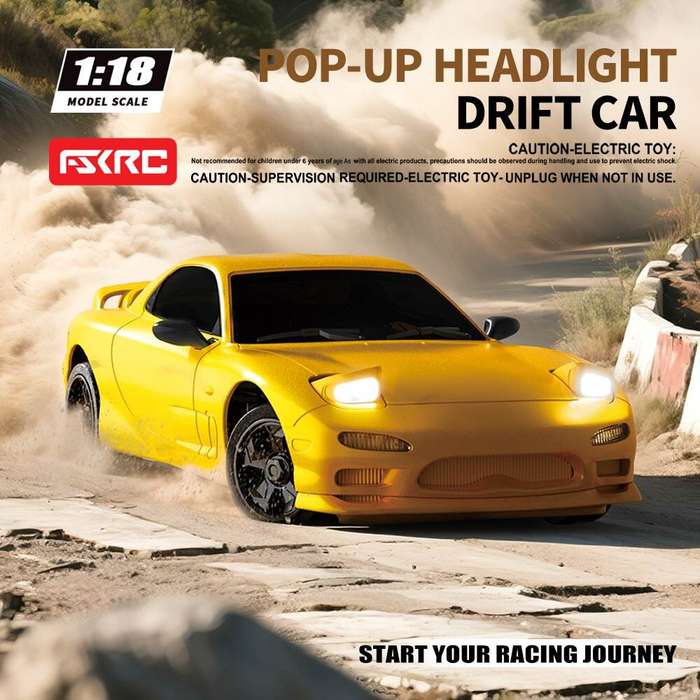 Silver Black - HB Toys RTR RP1801-1809 1/18 2.4G 4WD Drift RC Car ESP Gyro Full Proportional Racing
