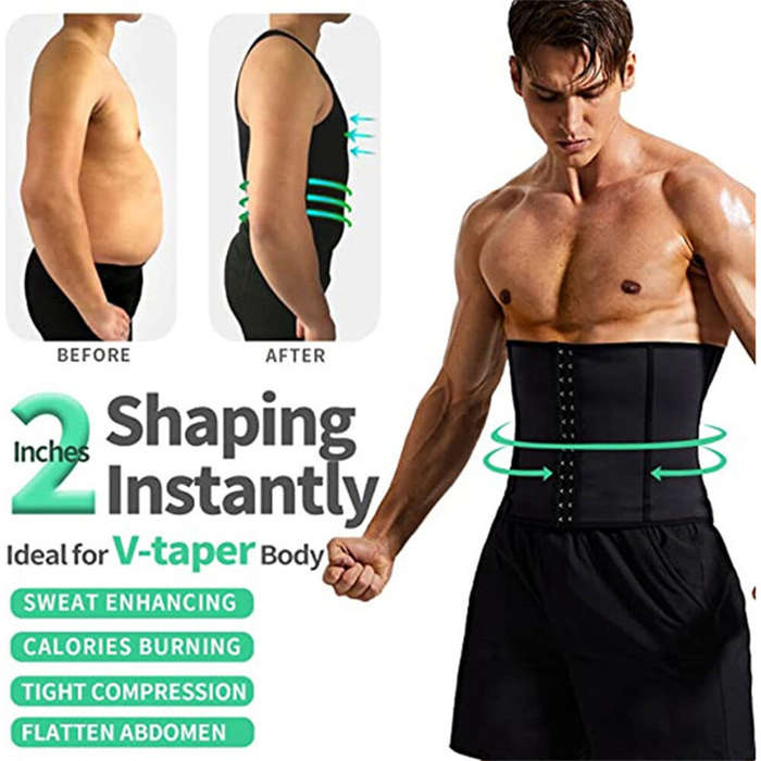 XL - Men's Abdominal Belt Posture Corrector Back Support Prevent Injury Waist Belt Belly Shapewear f