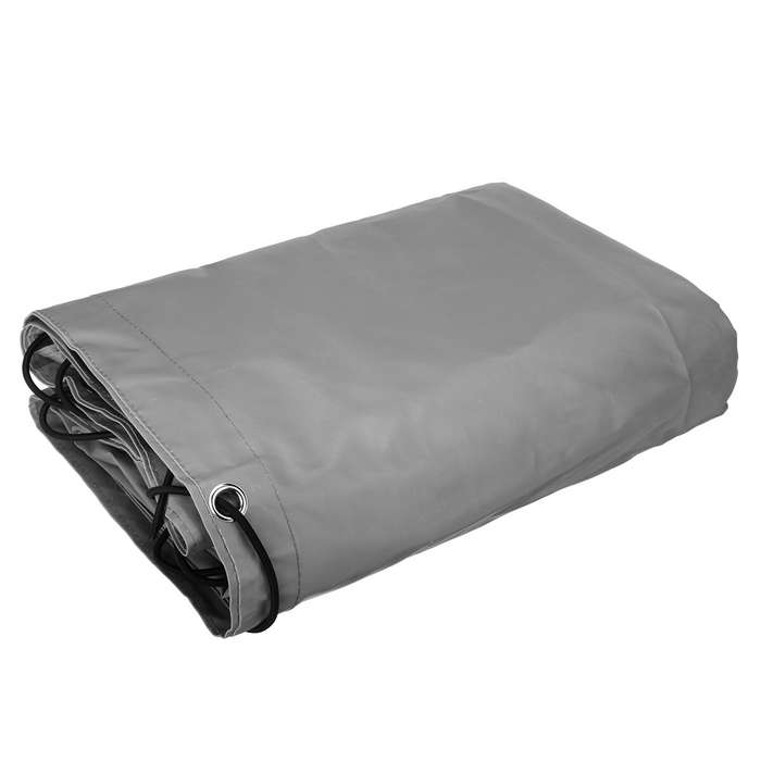 Grey - 600D Trailer Cover Waterproof Windproof Dust Protector With Rubber Belt 125x95x13cm