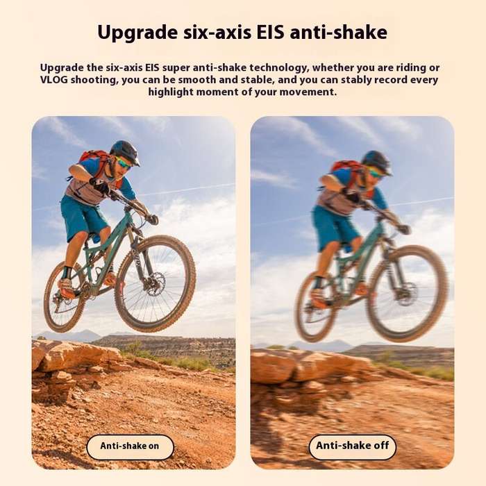 #1 - AUSEK 5K 30FPS Action Camera Dual Screen Outdoor Anti-Shake Action Camera HD Waterproof Helmet