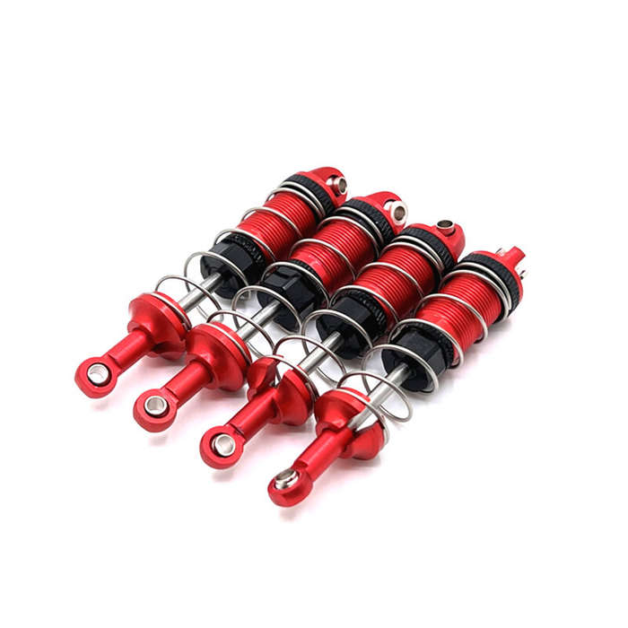 Blue - 4pcs Metal Upgraded Oil Shock Absorber For MJX 16207 16208 16209 16210 H6 RC Car Parts